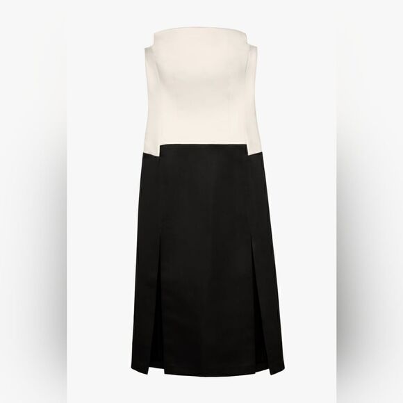 ZARA STUDIO CONTRAST CORSET STYLE DRESS LIMITED EDITION - Picture 4 of 11